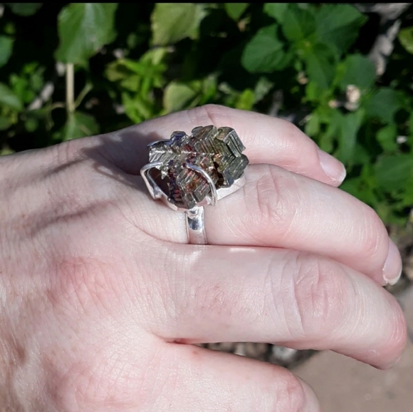New Awesome Bismuth 925 Silver Ring. - Picture 8 of 8